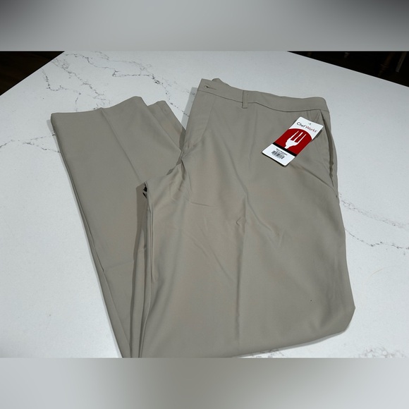 NEW Khaki Chef Works Men's Chino Poly Stretch Pant 42/32 - Picture 3 of 6